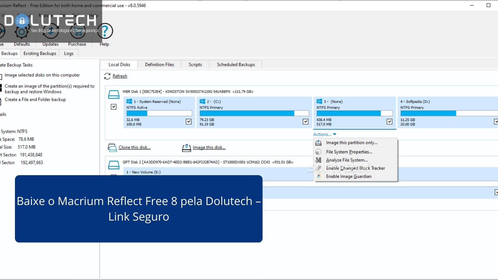 Download do macrium reflect free 8 dolutech