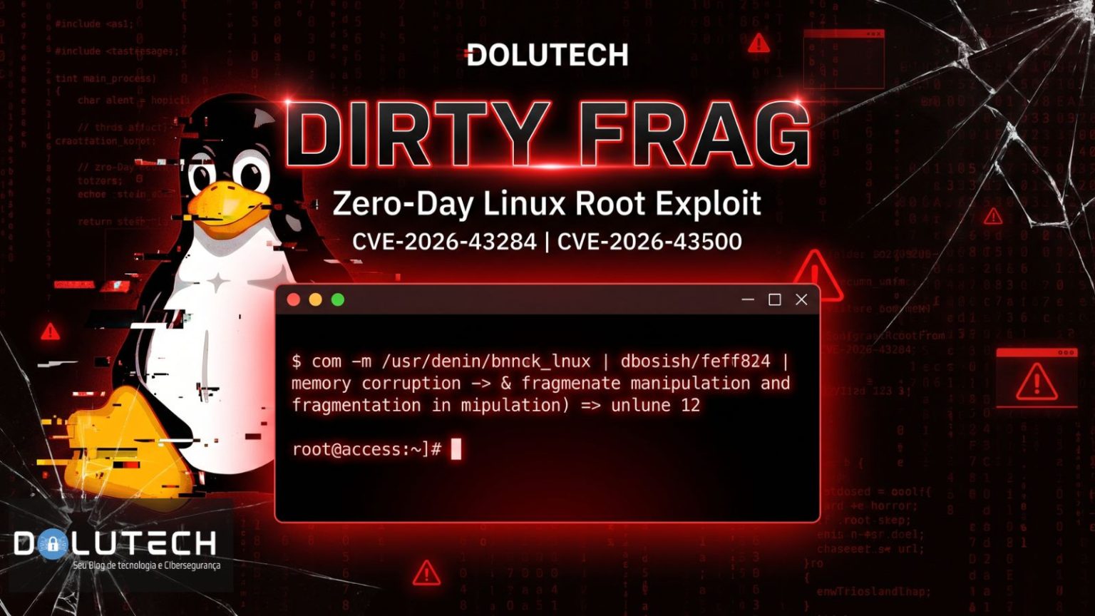 Dirty Frag (CVE-2026-43284/CVE-2026-43500): Zero-Day Linux